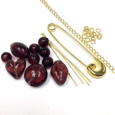 AussieSuperStore Jewellery Making Supplies Brooch Pin Screw Head Kit Shiny Gold Brooch Pin Screw Head Kit Shiny Gold| Beads & Jewellery Making Finding JF9BPSKGO